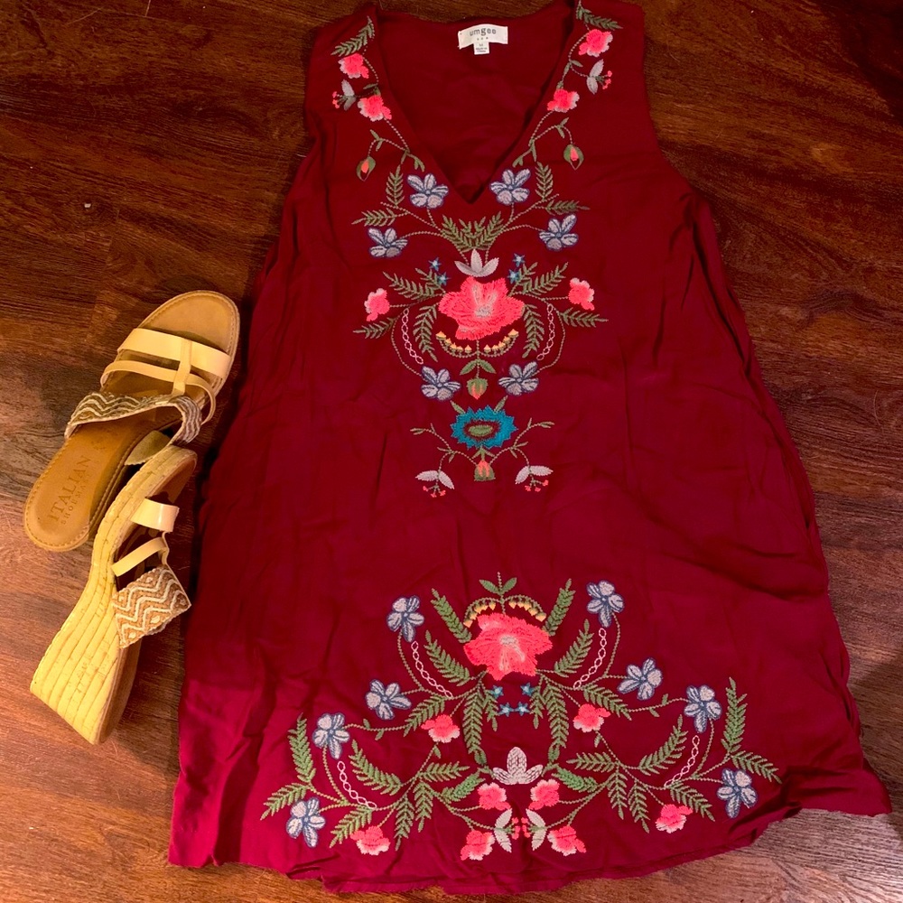 Beautifully embroidered ladies summer dress